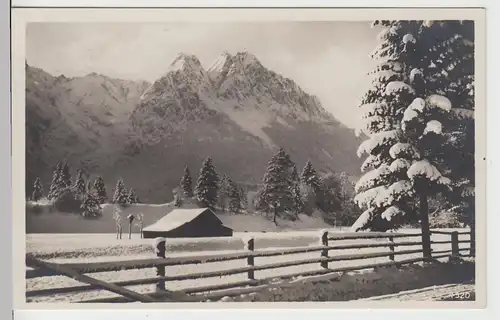 (98150) Foto AK Winter im Werdensfelder Land, Waxenstein, 1931