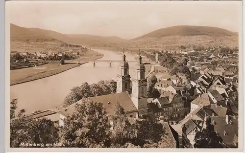 (98057) Foto AK Miltenberg am Main, Gesamtansicht, 1940