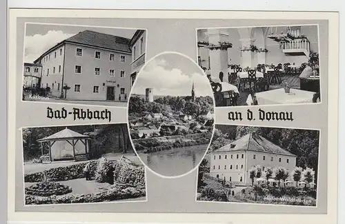 (97911) AK Bad Abbach, Mehrbildkarte 1954