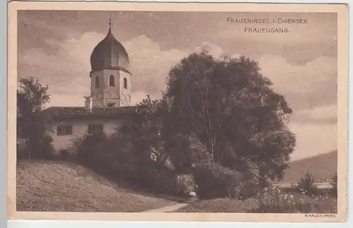 (97535) AK Fraueninsel, Chiemsee, Frauengang, Frauenchiemsee 1912