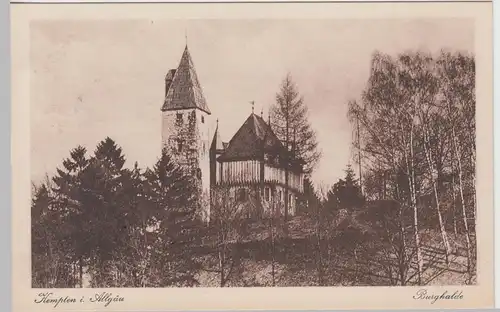 (97509) AK Kempten, Allgäu, Burghalde, vor 1945