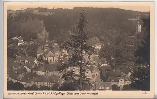 (96990) AK Bad Berneck im Fichtelgebirge, Bl.v. Sonnentempel, 1941