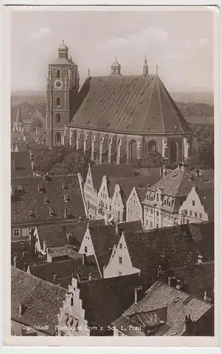 (95986) Foto AK Ingolstadt, Blick zum Dom, 1940