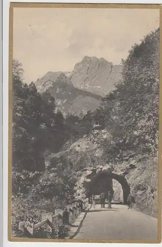 (95978) AK Berchtesgaden, Felsentor-Straße nach der Ramsau, vor 1945