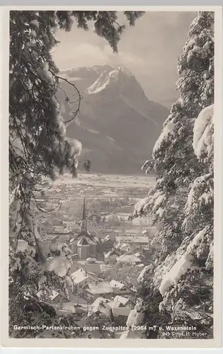 (95968) Foto AK Garmisch-Partenkirchen im Winter, vor 1945