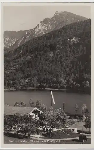 (95967) Foto AK Bad Reichenhall, Thumsee mit Predigtstuhl, vor 1945