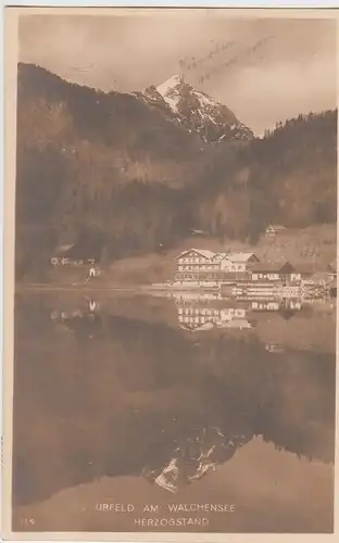 (95939) Foto AK Urfeld am Walchensee, Herzogstand, 1926