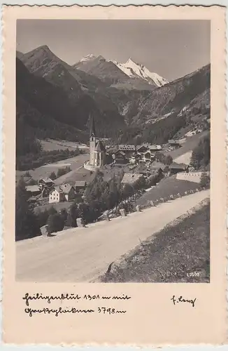 (95925) Foto AK Heiligenblut mit Großglockner, 1939