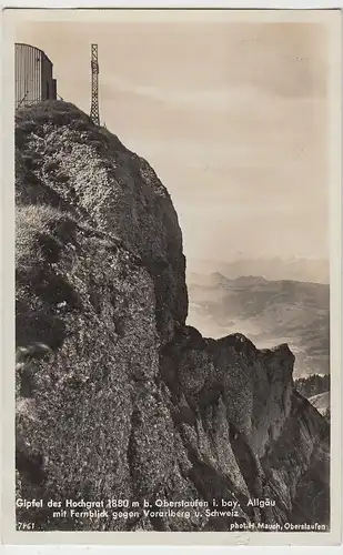 (95922) Foto AK Gipfel des Hochgrat bei Oberstaufen, 1933