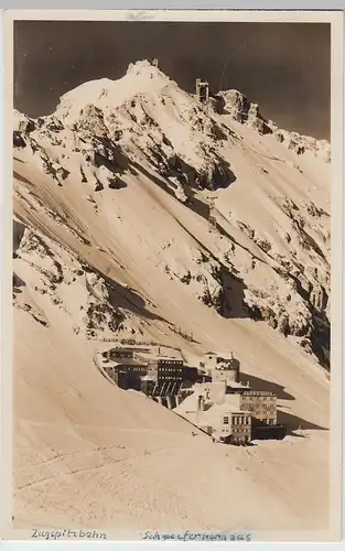 (95916) Foto AK Bayr. Zugspitzbahn, Schneefernerhaus, 1936