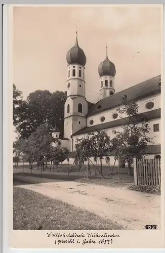 (95872) Foto AK Wallfahrtskirche Weihenlinden, vor 1945