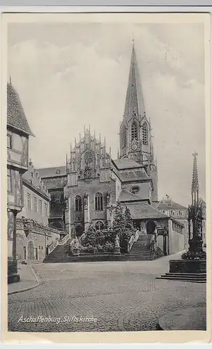 (95857) AK Aschaffenburg, Stiftskirche, 1935