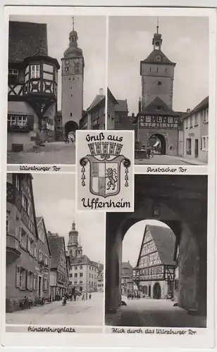 (95797) Foto AK Uffenheim, Mehrbildkarte, 1930er