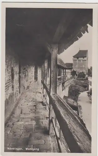 (95767) Foto AK Nördlingen, Wehrgang, 1927