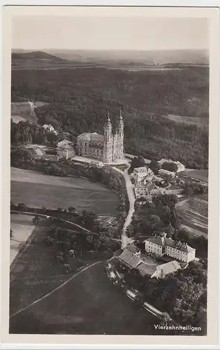 (95759) Foto AK Basilika Vierzehnheiligen, Luftbild 1933