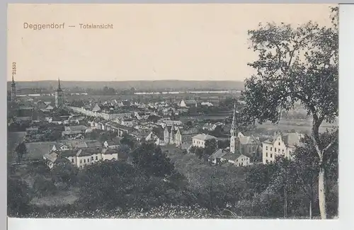 (95717) AK Deggendorf, Totalansicht, vor 1945