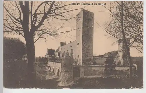 (95712) AK Schloss Grünwald im Isartal, 1915