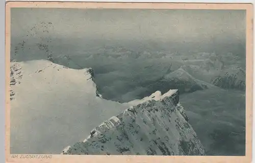 (95706) AK Zugspitze, Am Zugspitzgrat, 1937