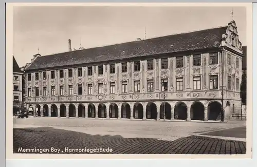 (95699) Foto AK Memmingen, Harmoniegebäude, vor 1945