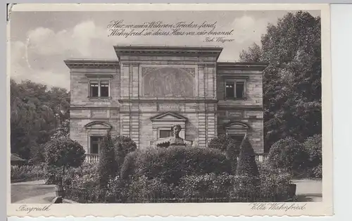 (95140) AK Bayreuth, Villa Wahnfried 1927