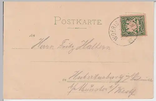 (95059) AK Gruß aus Wörishofen, Panorama 1897