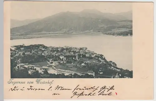 (94934) AK Tegernsee, Blick vom Westerhof 1912