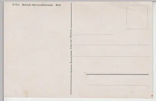 (94927) AK Schloss Herrenchiemsee, Bad, vor 1945