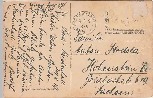 (94794) AK Bad Reichenhall, Gesamtansicht von Nonn aus, 1927