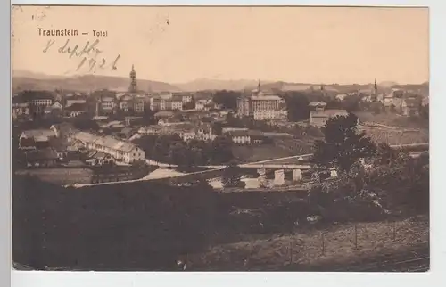 (94718) Foto AK Traunstein, Totale 1926