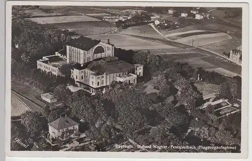 (92556) Foto AK Bayreuth, Richard Wagner-Festspielhaus, Fliegeraufnahme 1937