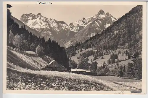 (92543) Foto AK Gruben bei Oberstdorf, 1959