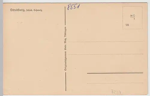 (92535) AK Streitberg (Wiesenttal), vor 1945