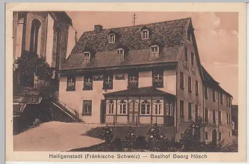 (92534) AK Heiligenstadt, Gasthof Georg Hösch, 1926