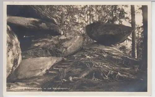 (92504) Foto AK Luisenburg i. Fichtelgeb., Am Napoleonshut, 1934