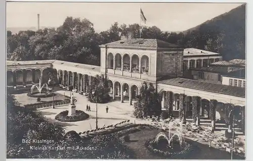 (91475) Foto AK Bad Kissingen, Kleiner Kursaal, Arkaden 1928
