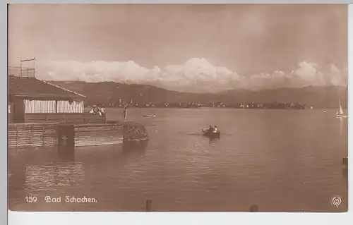 (91456) Foto AK Lindau, Bodensee, Bad Schachen, vor 1945