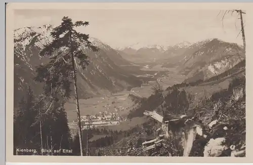 (90285) Foto AK Kienberg, Blick auf Kloster Ettal 1930