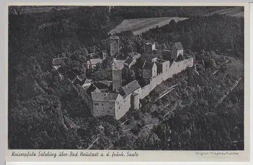 (90195) AK Bad Neustadt an der Saale, Burg Salzburg, Luftbild 1940