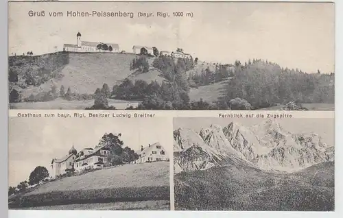 (89839) AK Gruß v. Hohen-Peissenberg, Mehrbildkarte 1911