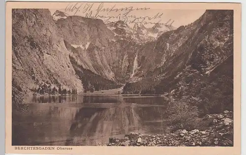 (89807) AK Berchtesgaden, Obersee, Feldpost 1917