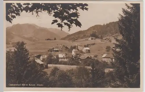 (89752) Foto AK Gunzesried im Allgäu, Gesamtansicht 1935