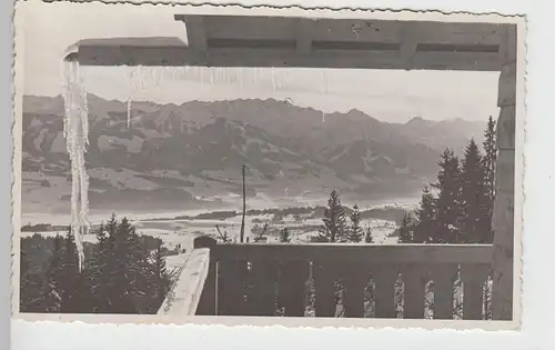 (89750) Foto AK Otto Hellmann Hütte, Blick zum Nebelhorn, 1938