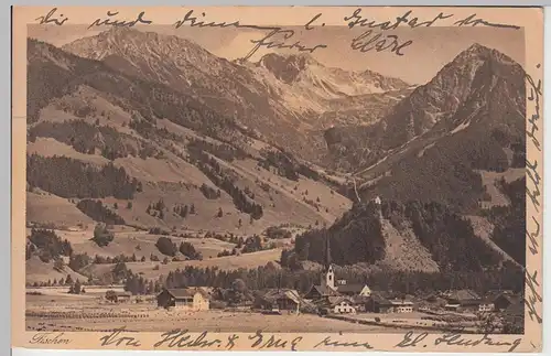 (89730) AK Fischen, Gesamtansicht 1922