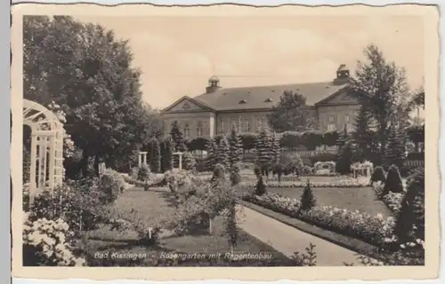 (8805) Foto AK Bad Kissingen, Rosengarten, Regentenbau, um 1940