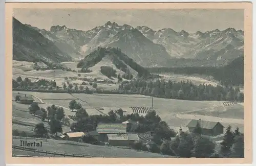 (8793) AK Illertal, Allgäu, Talabschluss, vor 1945