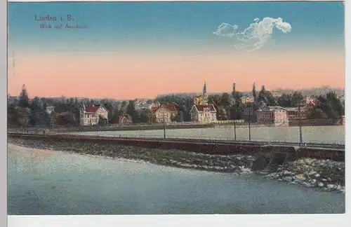 (87469) AK Lindau i. Bodensee, Blick auf Aeschach, um 1920