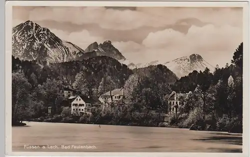 (87458) Foto AK Füssen am Lech, Bad Faulenbach 1941