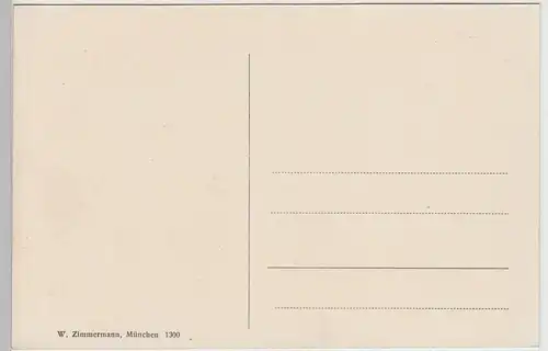 (87455) AK Berchtesgaden, Gesamtansicht mit Watzmann, vor 1945