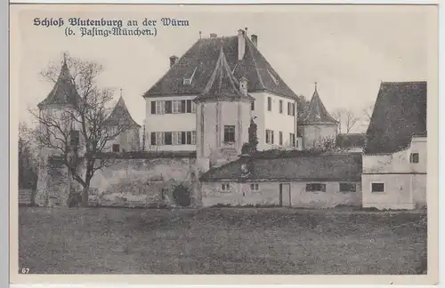 (87442) AK Obermenzing, Schloss Blutenburg a.d. Würm, vor 1945