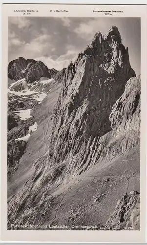 (87316) Foto AK Partenkirchner u. Leutascher Dreitorspitze